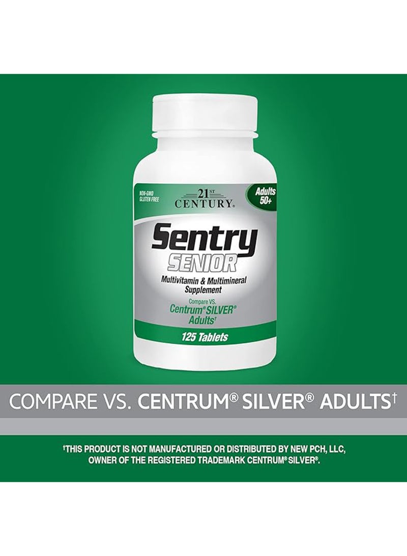 القرن الحادي والعشرون سينتري - فيتامينات متعددة ومعادن متعددة - 125 قرصًا للبالغين فوق 50 عامًا - Image 2